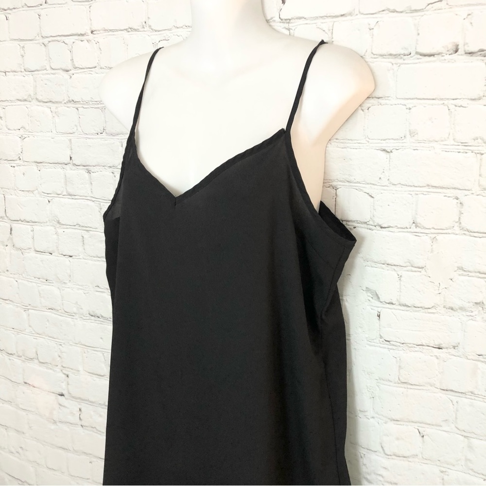Black Sheer Spaghetti Strap Dress Small - Picture 2 of 8